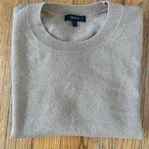 Quince Short-Sleeve Cashmere Crewneck